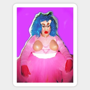 Pig carnival costume Sticker
